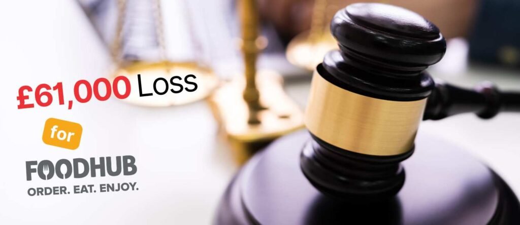 Judges gavel next to text showing £61,000 loss for Food Hub in unfair dismissal tribunal
