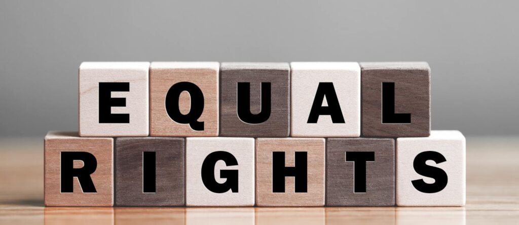 Equality rights blocks representing EHRC code of practice guidance for SME employers