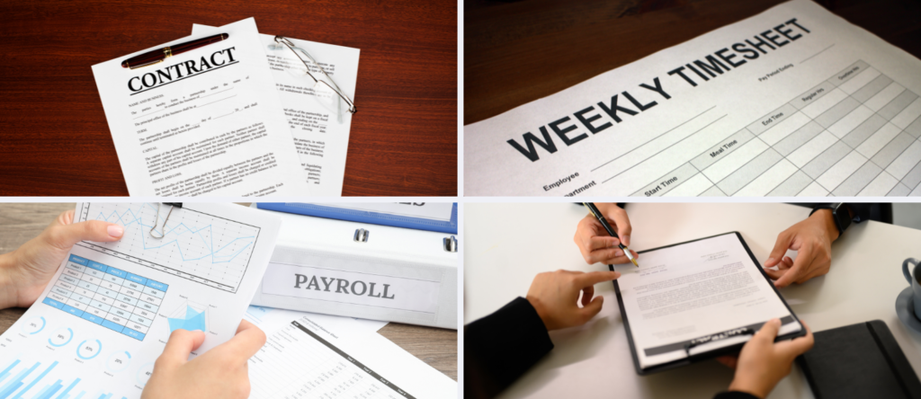Four HR checks for UK employers of sponsored workers covering contracts, rotas, payroll and changes to employment terms