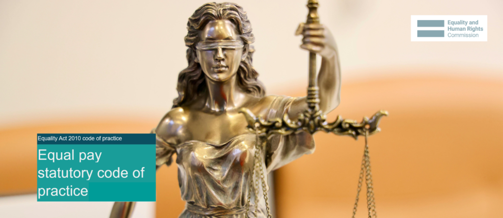 Statue of Justice representing equal pay rights under UK employment law